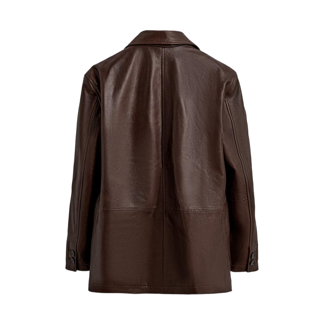 자라 릴렉스드 핏 레더 블레이저 브랜디(Zara Relaxed Fit Leather Blazer Brandy) - 2