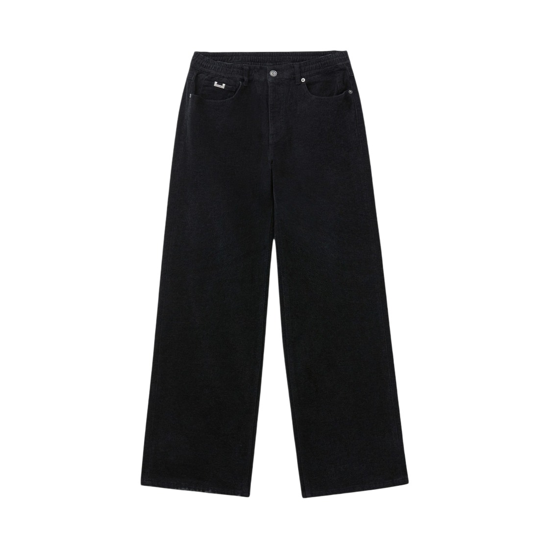 CWPAA26589BKX Customellow Wide-Fit Velvet Jeans Black