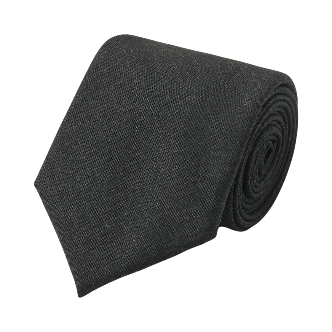 커스텀멜로우 그레이 울 솔리드 타이(Customellow Solid Wool Tie Dark Gray)