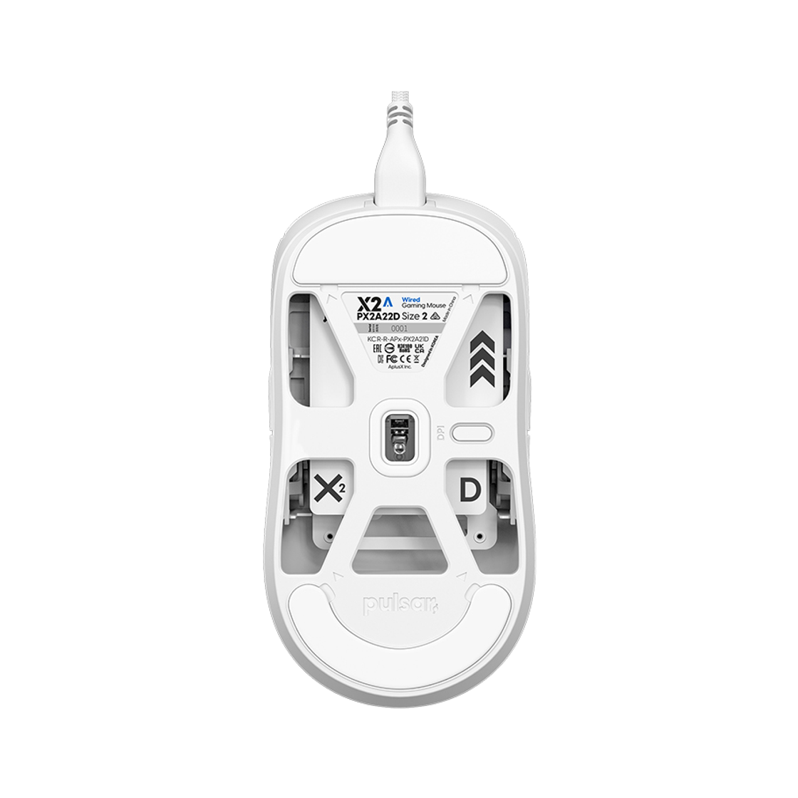 펄사 X2A 유선 게이밍 마우스 화이트색상 (양손잡이용)(Pulsar X2A Wired Medium White) - 2