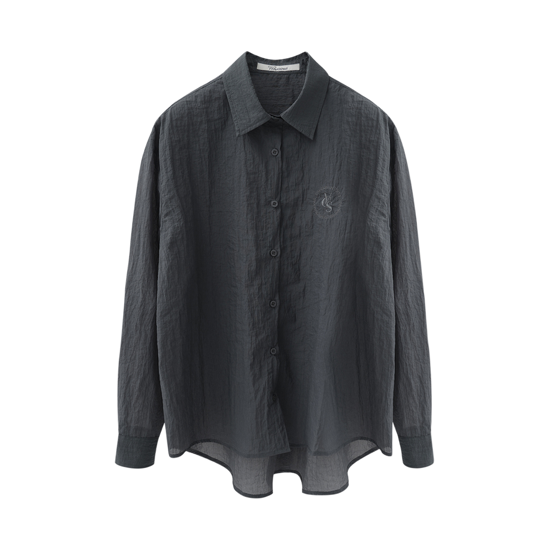 비바셔스 위니 솔리드 시스루 셔츠 차콜(VIVACIOUS Uni Solid See-Through Shirt CHARCOAL) - 2