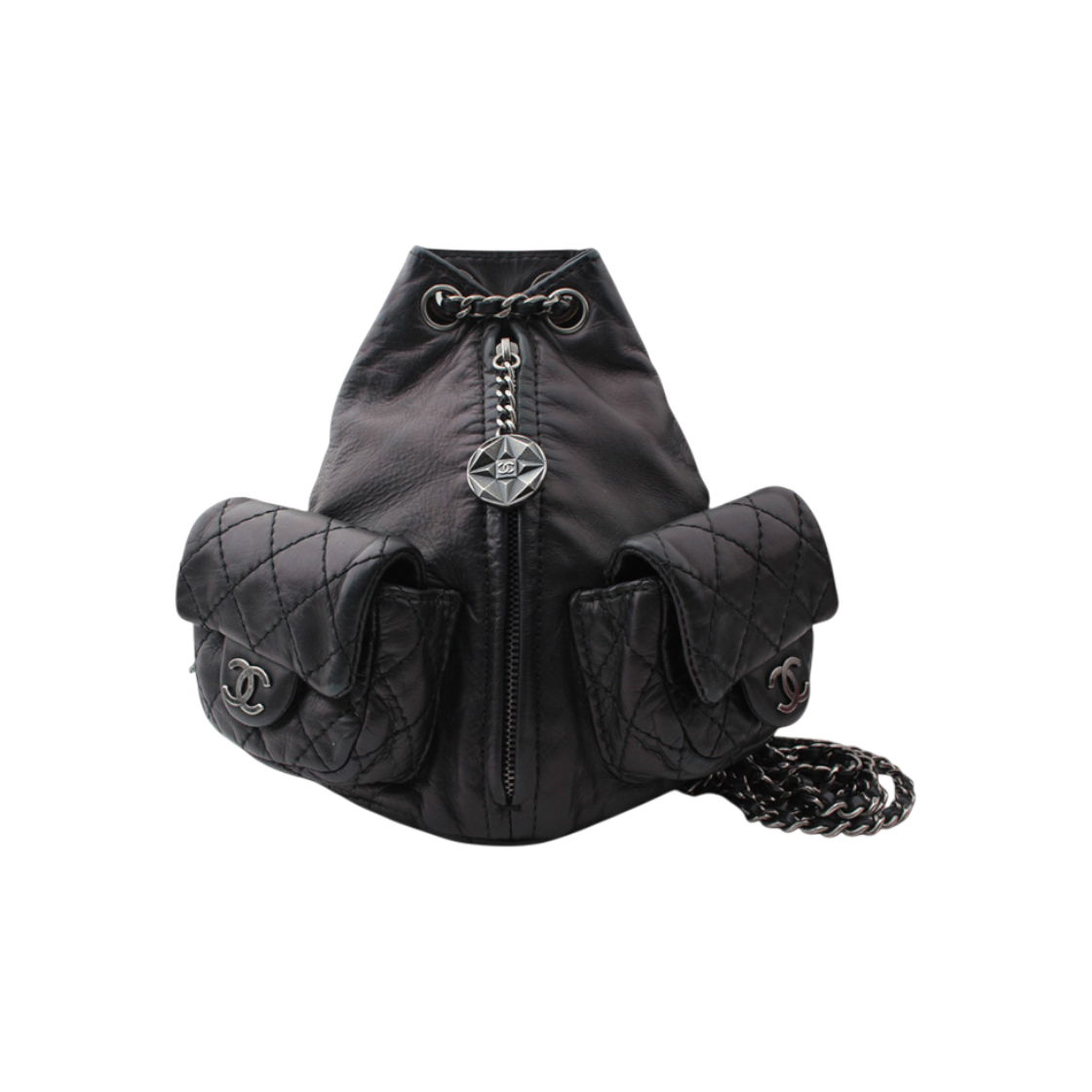 ITKUWETNRI6K Chanel Black Quilted Mini Backpack