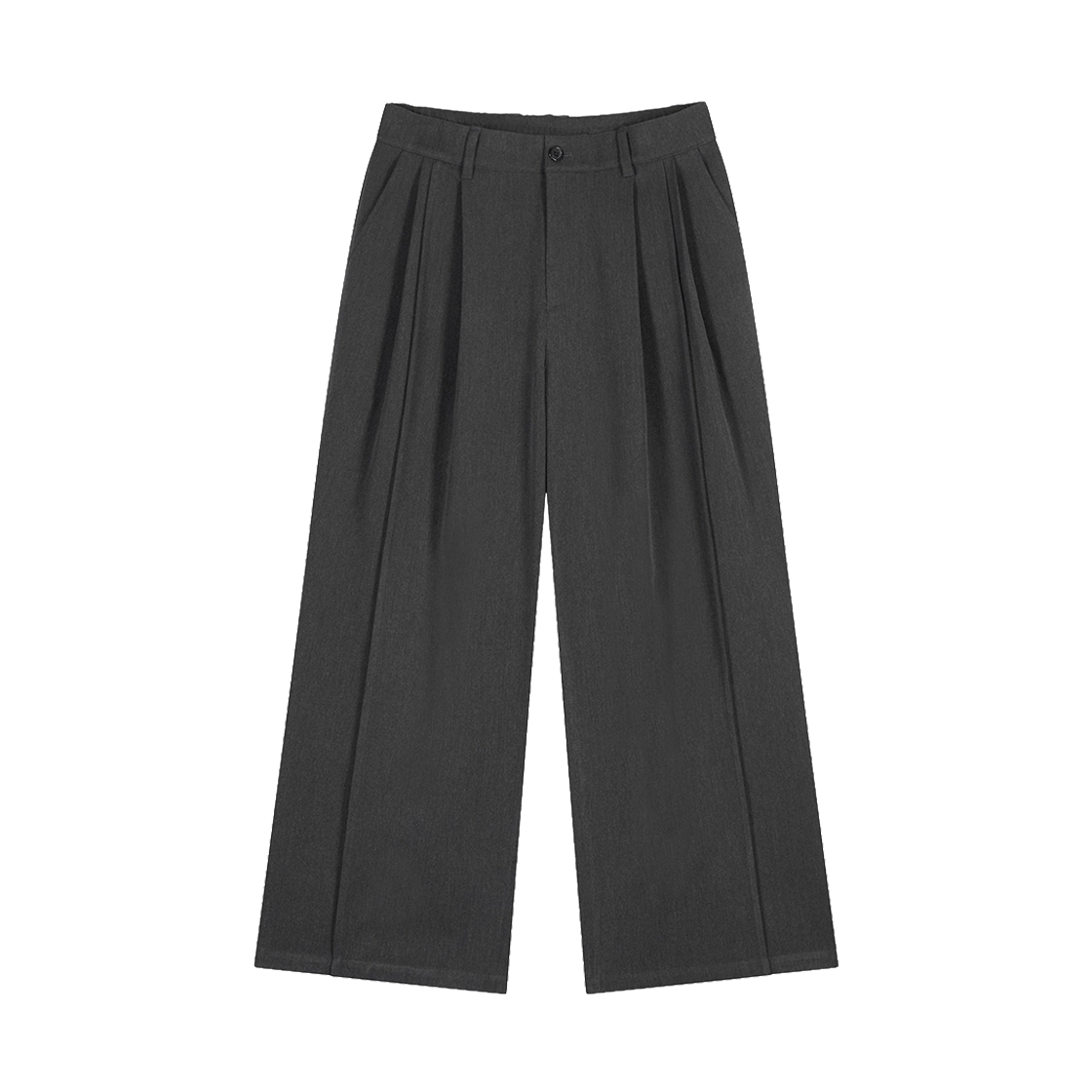 BI5PT522CH ZIOSONGZIO COLLECTION Gather Pleats Wide Pants Charcoal