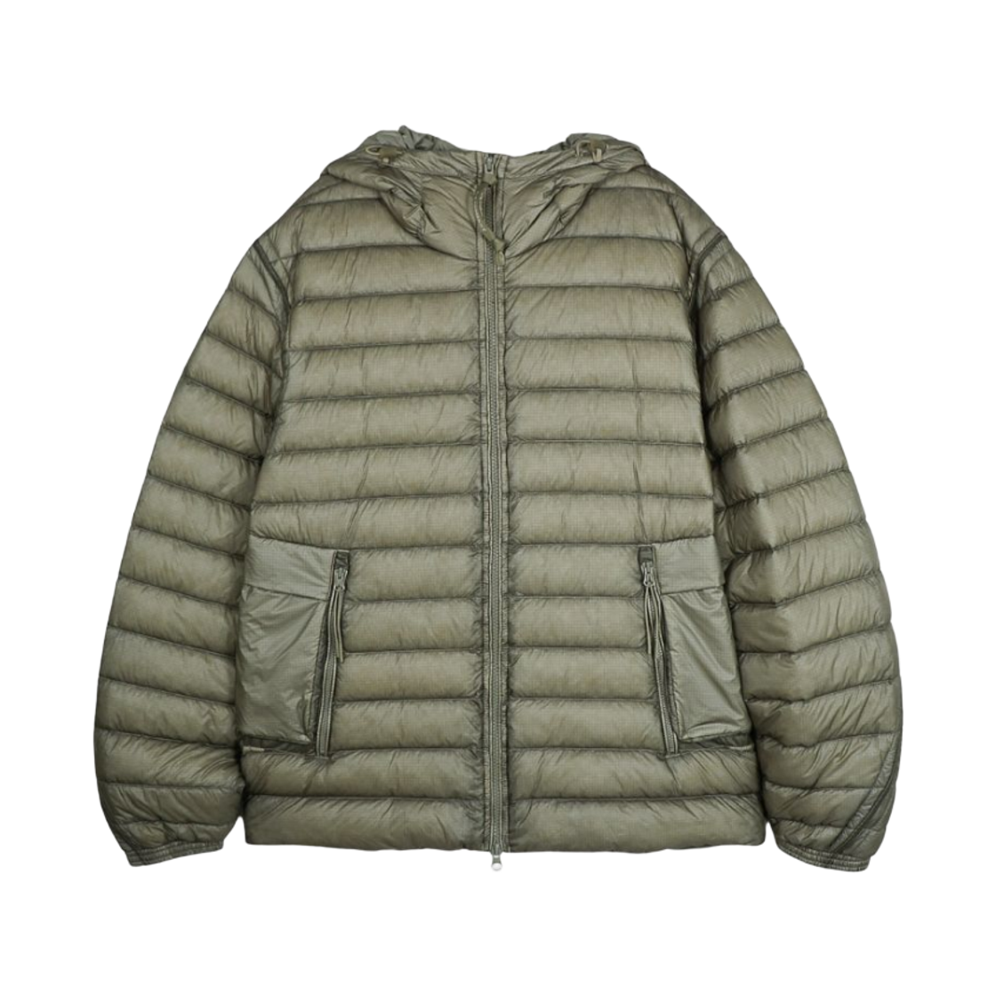 21CMOW126A110416A356 C.P. Company D.D. Shell Hooded Goggle Down Jacket Fungi Grey - 26FW