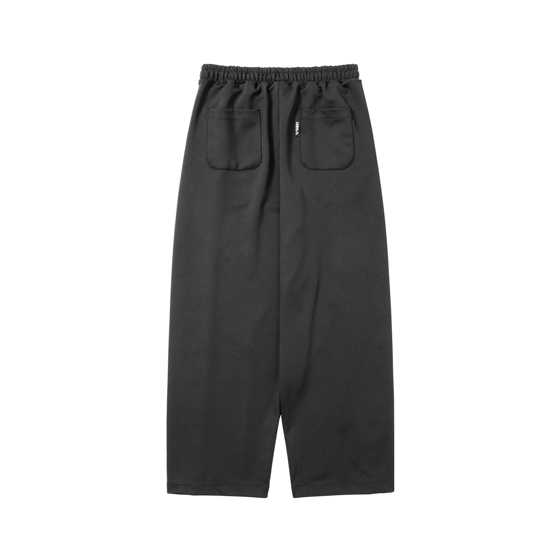 아조바이아조 멀티 레이스 트림 원 턱 트랙 팬츠 다크 블랙(AJOBYAJO Multi Lace Trim One Tuck Track Pants Black) - 2