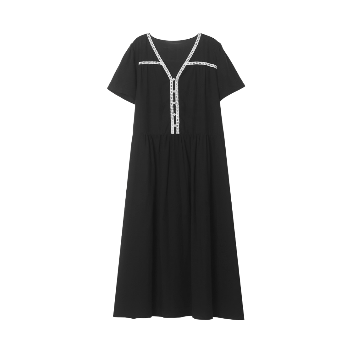 P0000THM maisonlehar Fiesta Long Dress 2color