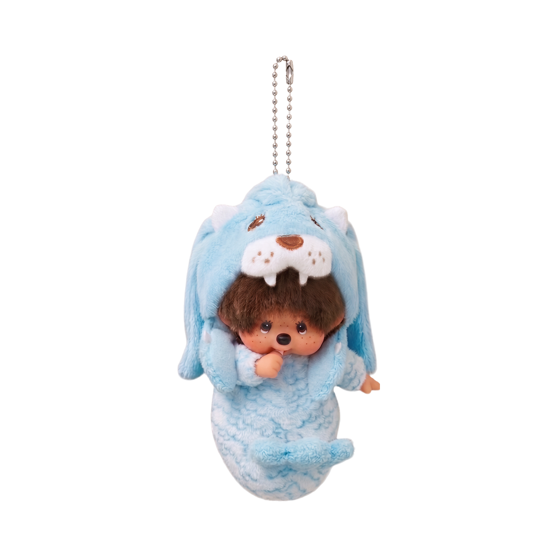- Monchhichi Merlion Key Chain Blue - Singapore Exclusive