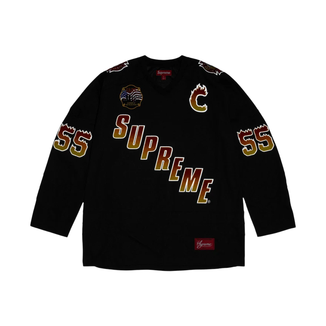슈프림 x FDNY 하키 저지 블랙 - 26FW(Supreme x FDNY Hockey Jersey Black - 26FW) - 3