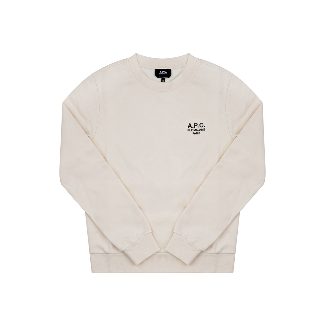 COHBV M27913 ALJ ECRU/KAKI [25% 쿠폰] A.P.C. Standard Rue Madame Sweatshirt Ecru Khaki