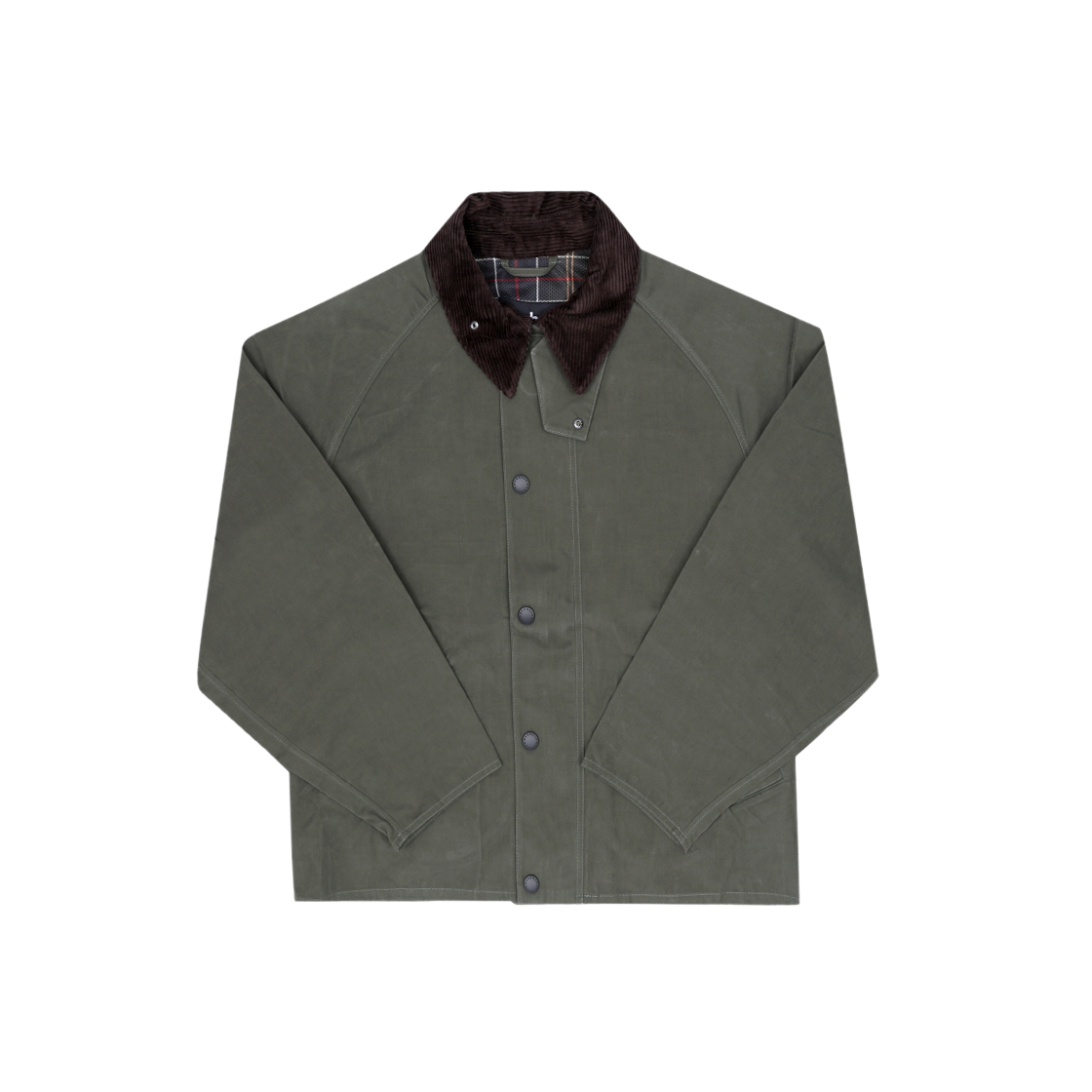 MCA0931 SG71 [25% 쿠폰] Barbour OS Transport Casual Non-Wax Jacket Sage