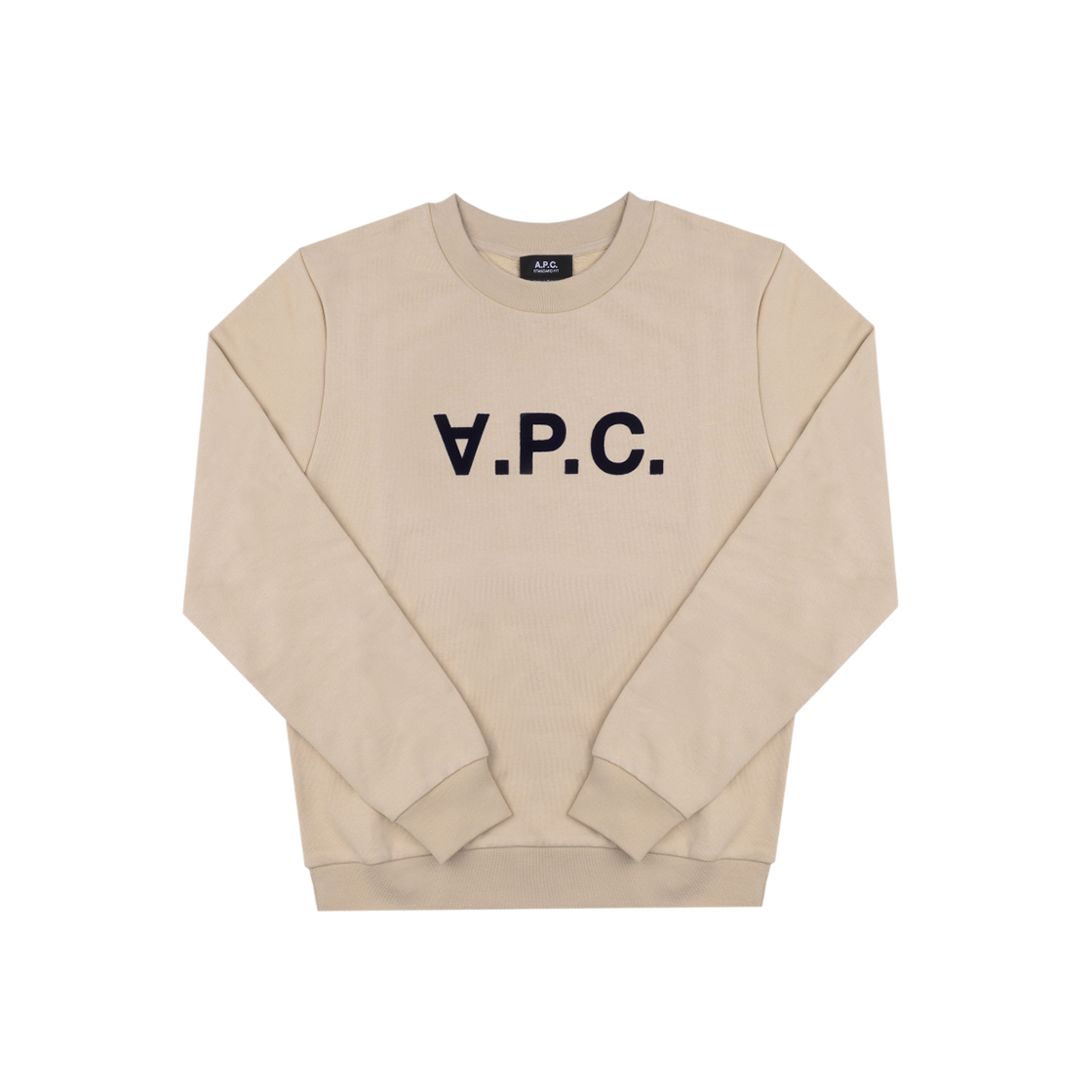 COHBN M27907 TBI BEIGE/DARK NAVY [25% 쿠폰] A.P.C. Standard Grand VPC Sweatshirt Beige Dark Navy