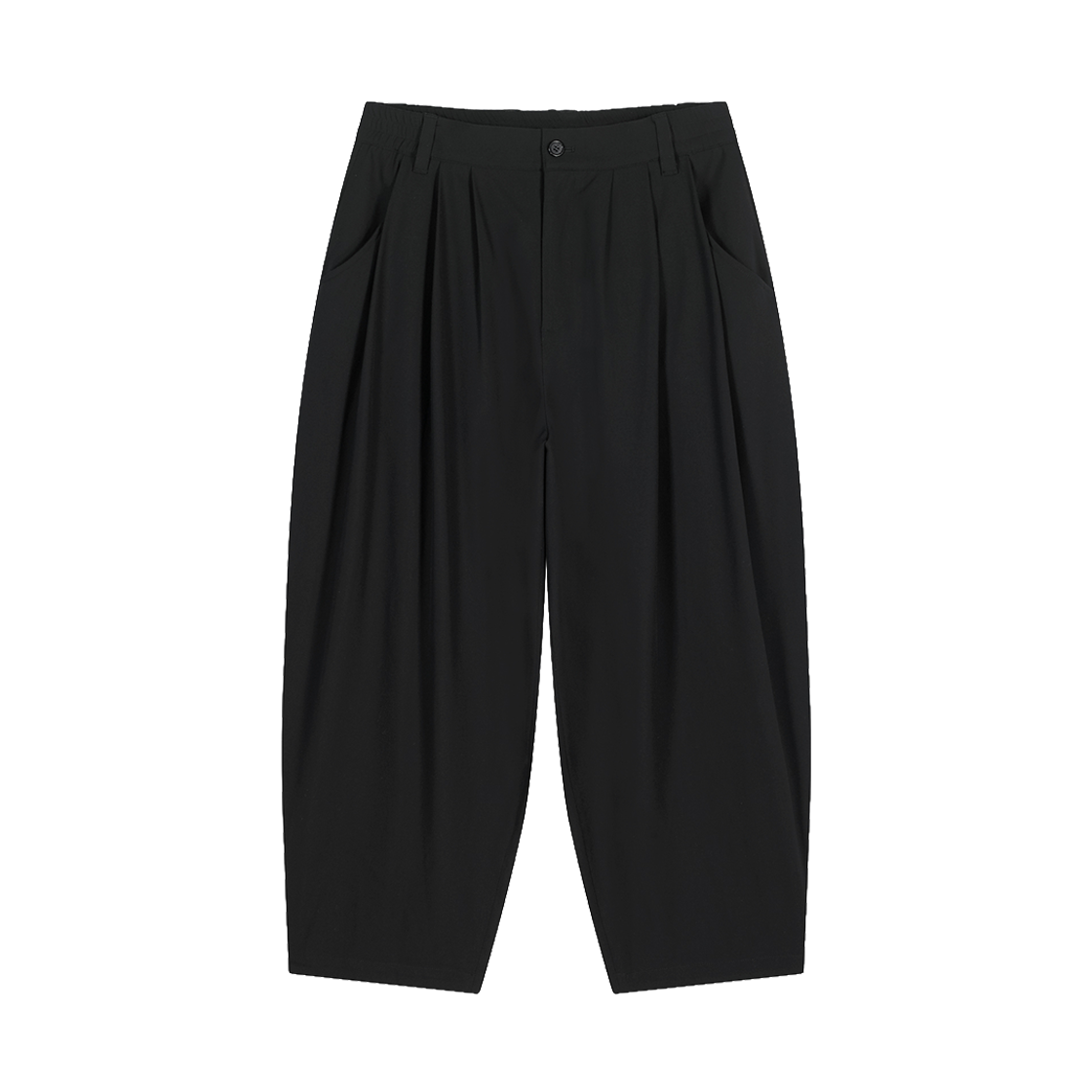 BI5PT523BK ZIOSONGZIO COLLECTION Multi Tuck Volume Pants Black