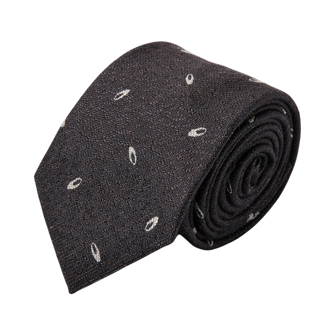 CAAIX26506BRX Customellow Logo Tie Brown