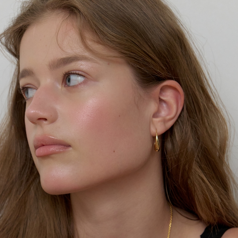 러브미몬스터 슬림 잎 귀걸이 골드(lovememonster Slim Leaf Earrings GOLD) - 2