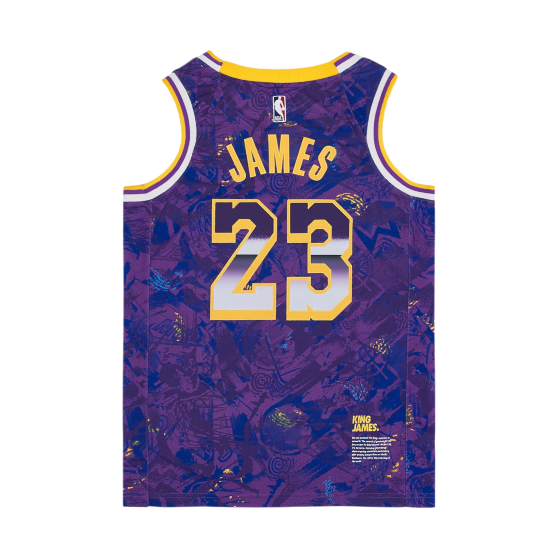 DA6951-504 Nike LeBron James LA Lakers Seleted Edition Jersey Purple