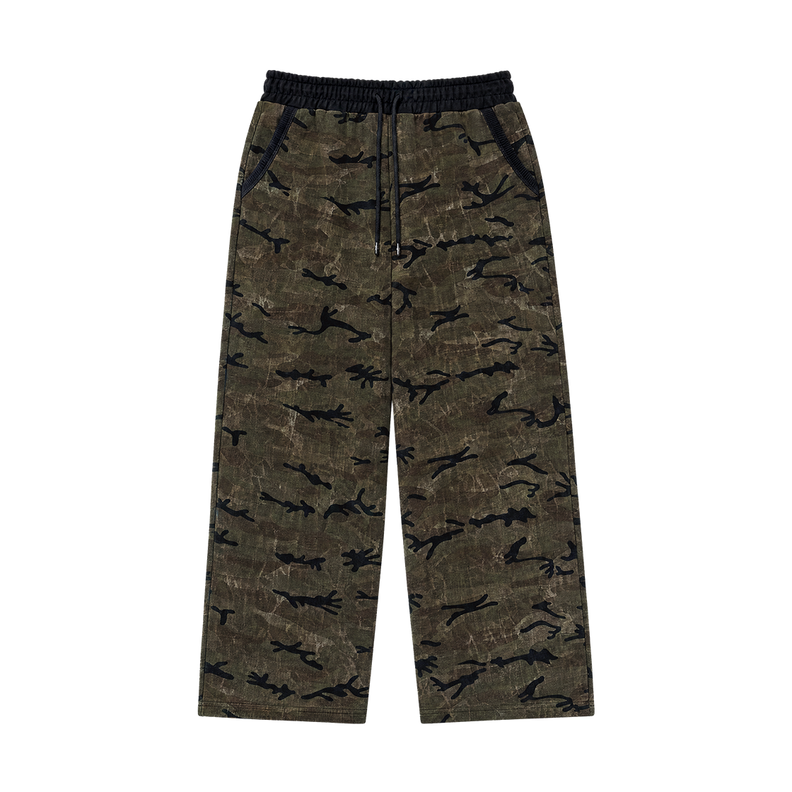 에이치덱스 디비전 카모 스웨트 팬츠 카키(HDEX Division Camo Sweat pants Khaki)