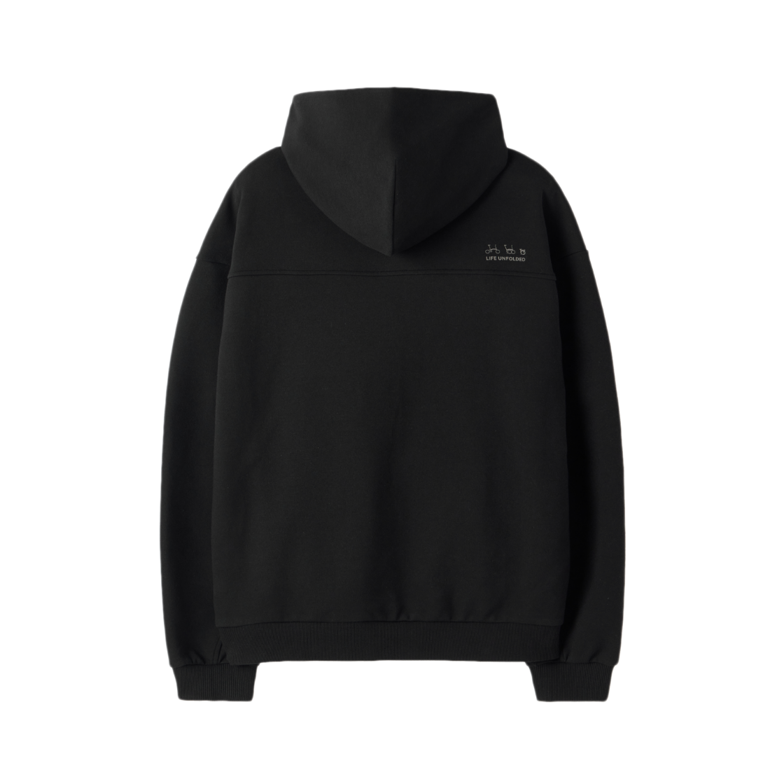 브롬톤 런던 로고 후디드 스웻셔츠 블랙(BROMPTON LONDON Logo Hooded Sweatshirt Black) - 2
