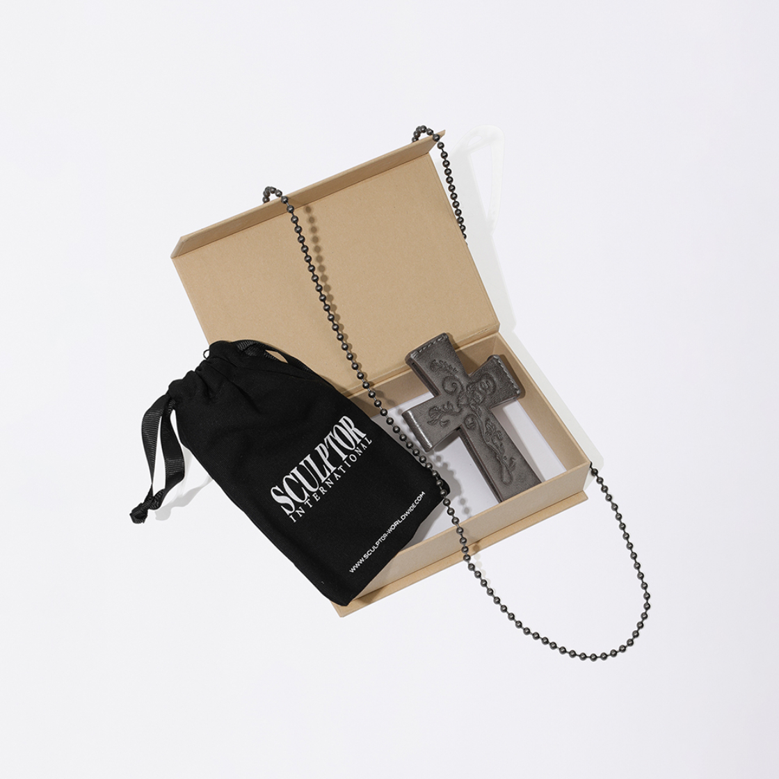 스컬프터 크로스 스트랩 월렛 차콜(Sculptor Cross Strap Wallet Charcoal)