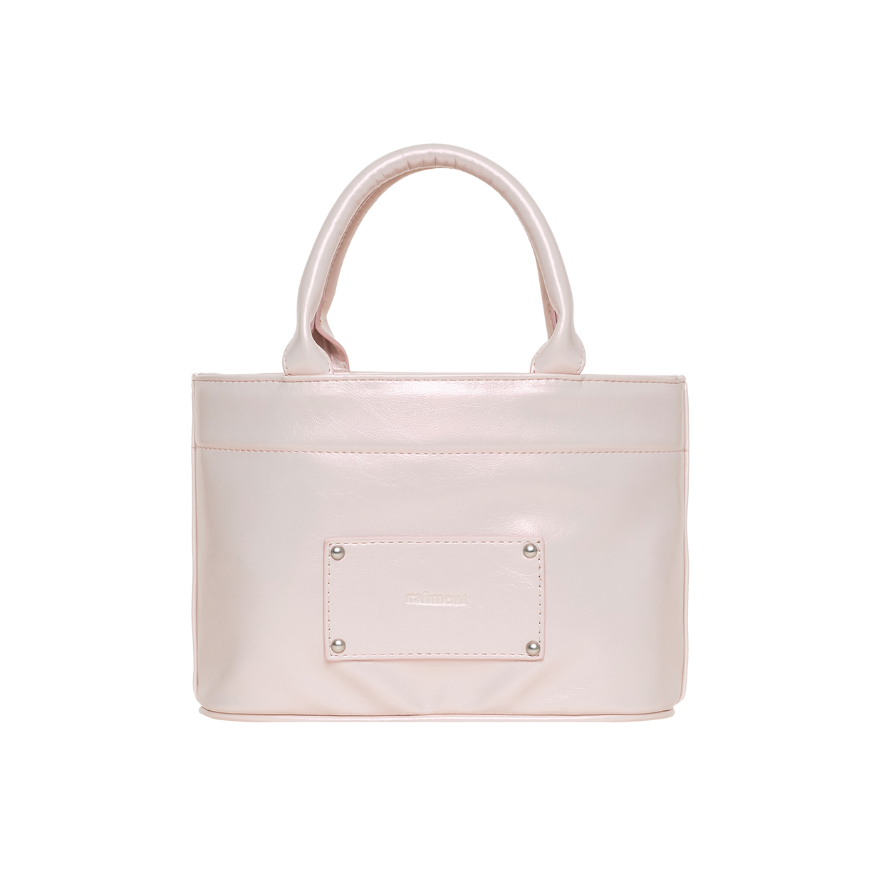 레이몬트 스터드 패치 마카룬 백 샤이닝핑크(Raiment Stud Patch Macaroon Bag_Shining Pink)
