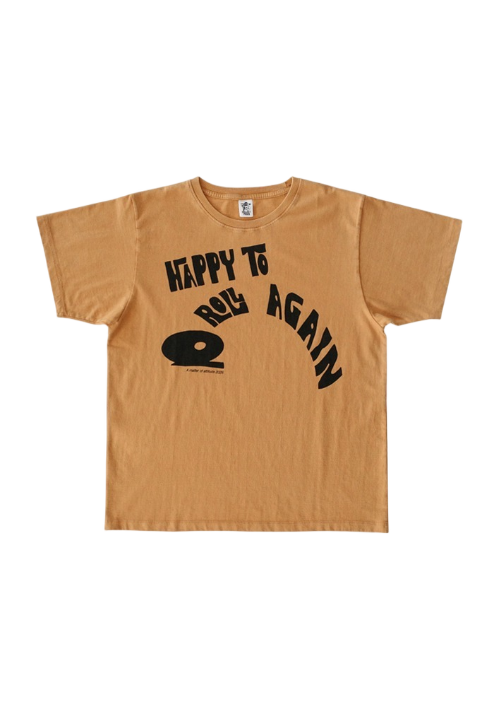 컬렉트 피시스 해피 투 롤 어게인 티셔츠 오렌지(Collect Pieces Happy To Roll Again T-Shirt Orange)