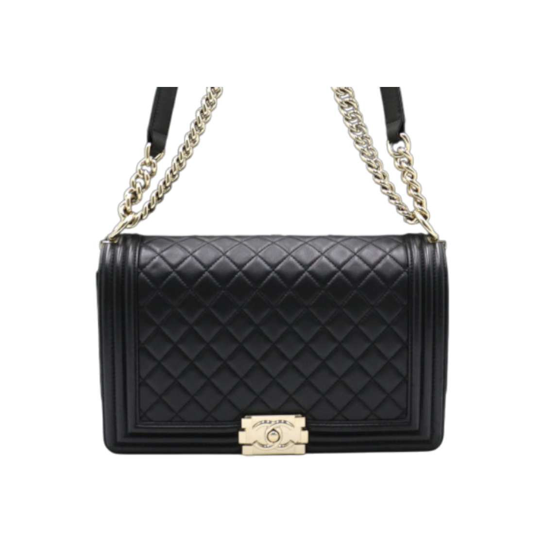 IT5NID2LFHWQ Chanel Boy Chanel Large Flap Bag Black