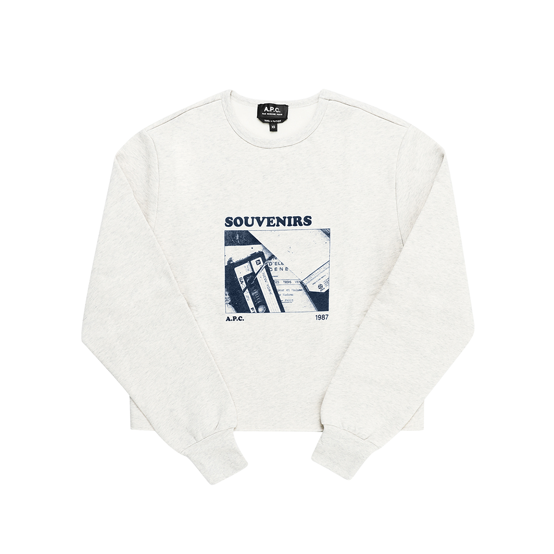COHBP F27953 PAA HEATHERED ECRU [25% 쿠폰] (W) A.P.C. Cassettes Sweatshirt Heather Ecru