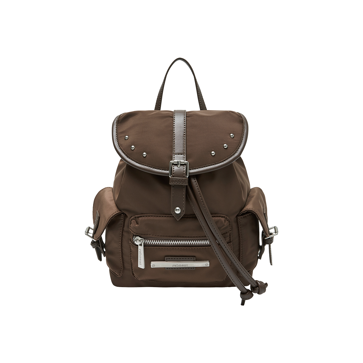 레이몬트 스터드 커버 포인트 미니 백팩 브라운(Raiment Stud Cover Point Mini Backpack_Brown)