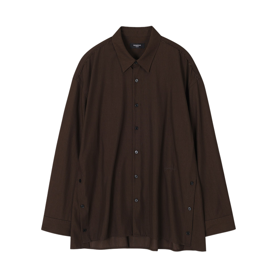 송지오 옴므 오토그래프 플레어 셔츠 브라운(SONGZIO HOMME Autograph Flair Shirt Brown)