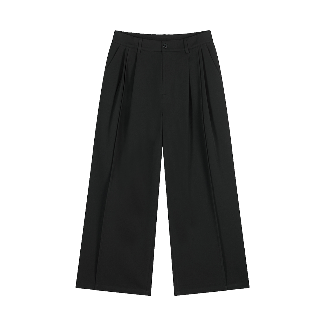 BI5PT521BK ZIOSONGZIO COLLECTION Gather Pleats Wide Pants Black