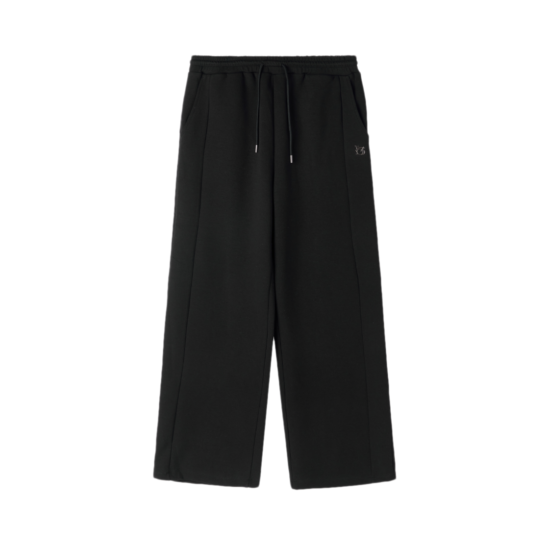P263WPT161099 BROMPTON LONDON W Wide Sweat Trousers Black