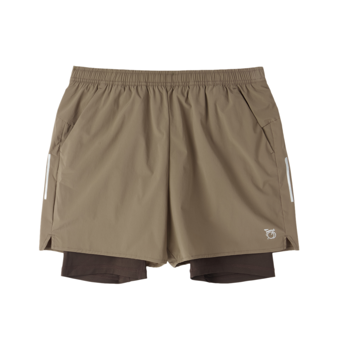 P263MLG103080 BROMPTON LONDON Shorts Leggings Brown