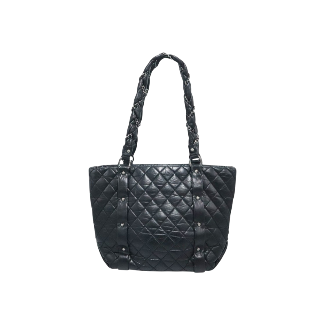 IT8DJW33E2L6 Chanel Diamond Quilted Shoulder Bag Black