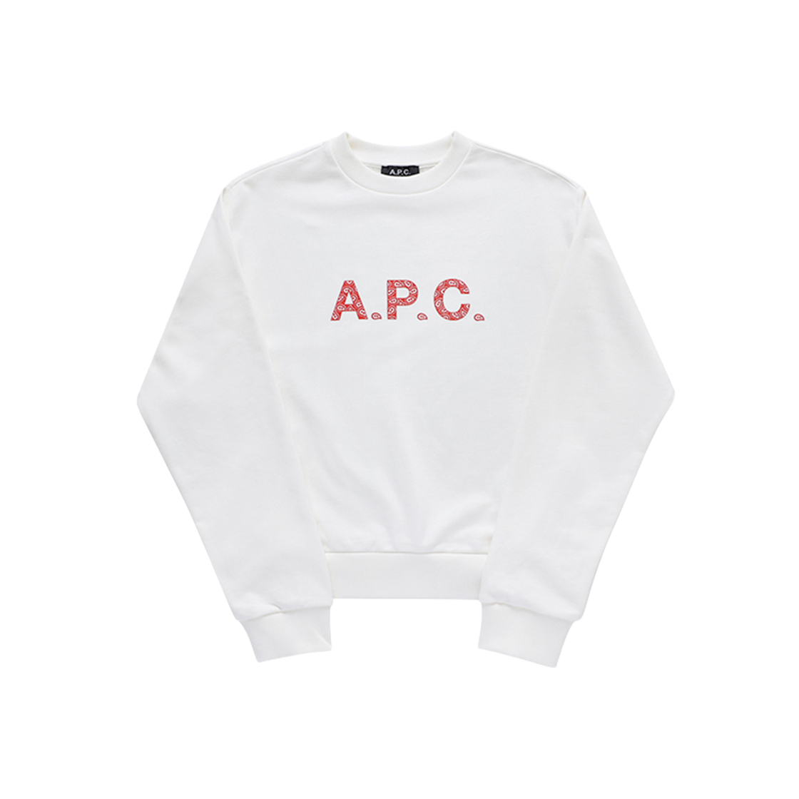 COEIP F27887 TAB BLANC/ROUGE [15% 쿠폰] (W) A.P.C. Patty Sweatshirt White Red