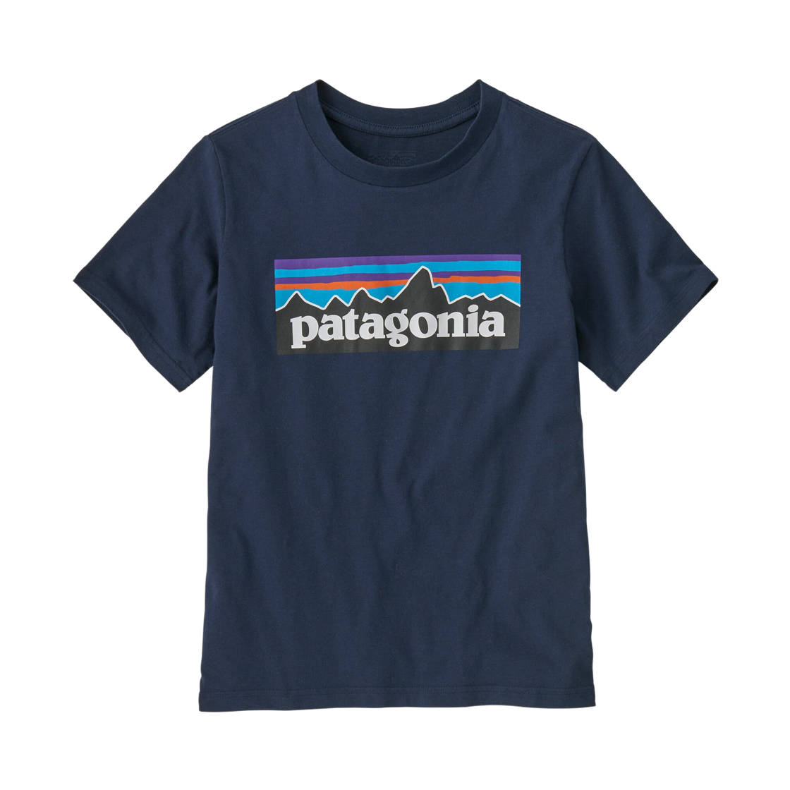 62148 (Kids) Patagonia P-6 Logo T-Shirt New Navy