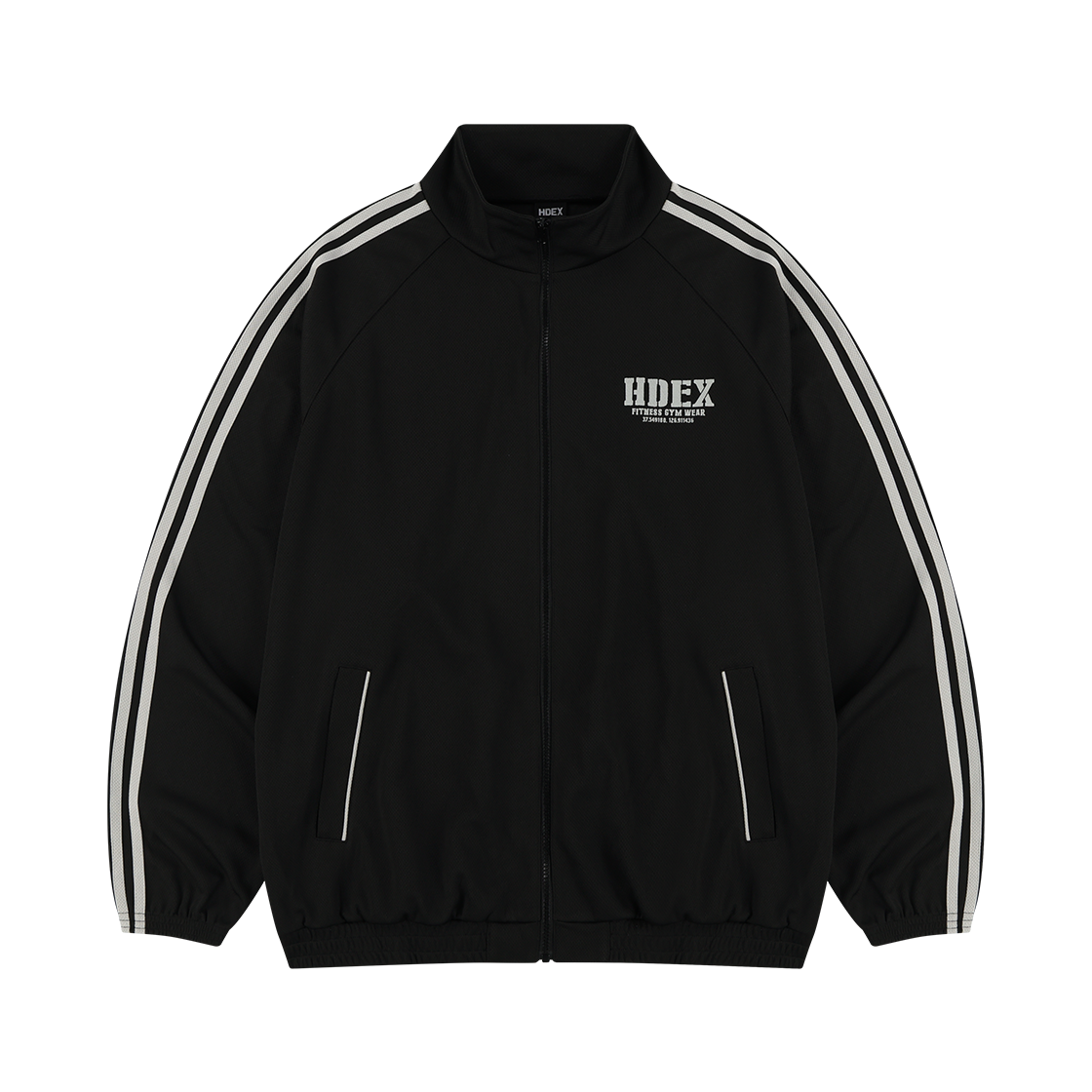 H243MLGJK150BK HDEX Giant Fit Mesh Track Jacket Black