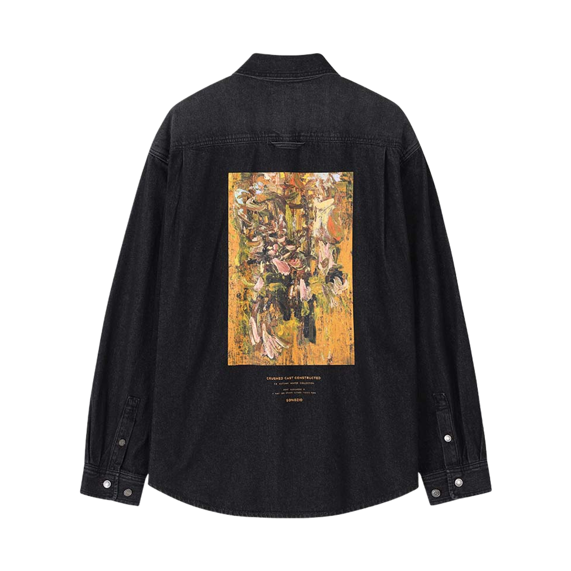 송지오 옴므 페인티드 데님 셔츠 블랙(SONGZIO HOMME Painted Denim Shirt Black) - 2
