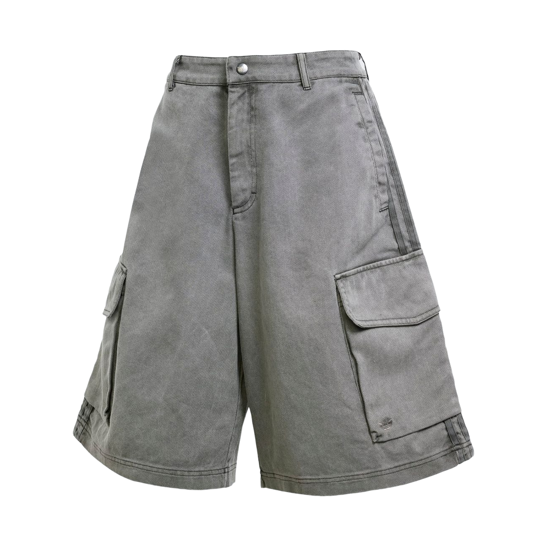 JD0139 (W) Adidas Washed Cargo Twill Jorts Black - KR Sizing