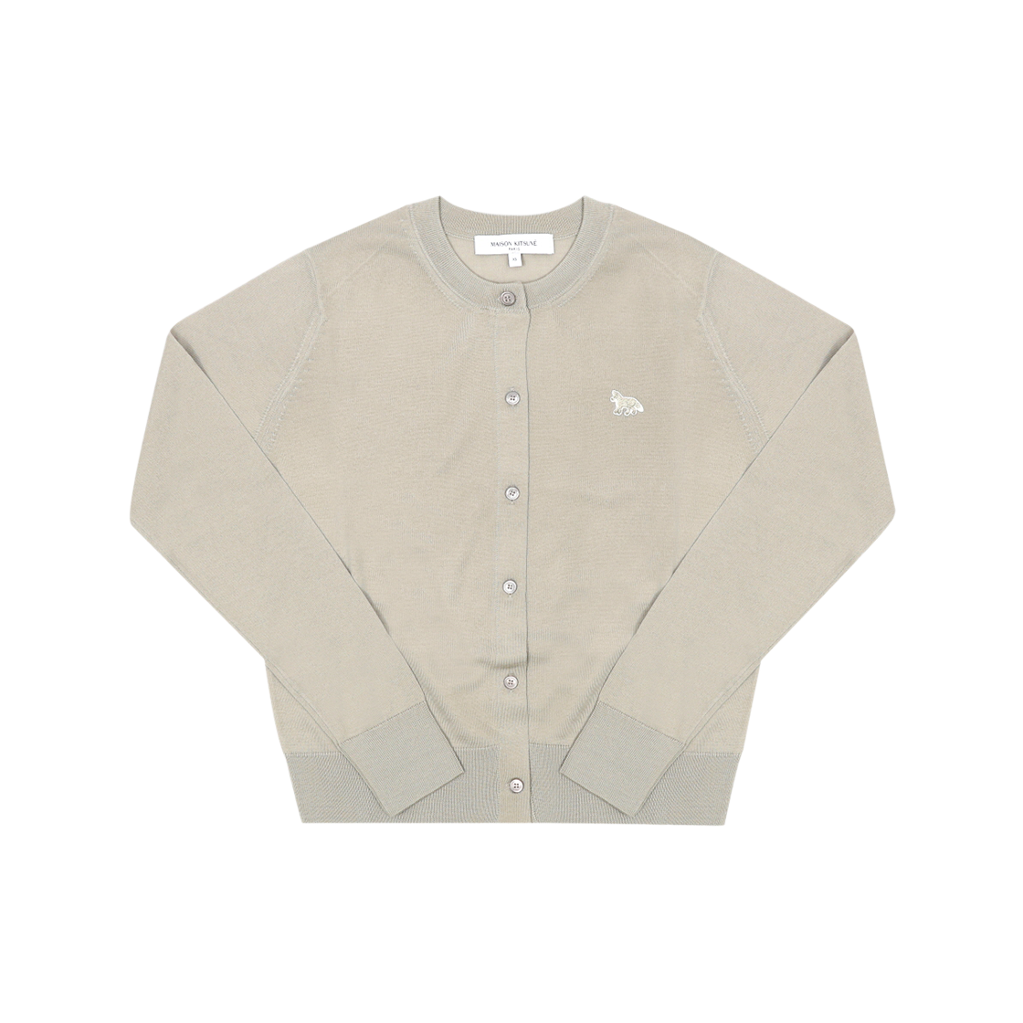 MW00507KT1181 0450 [20% 쿠폰] (W) Maison Kitsune Baby Fox Fine Merino Regular Cardigan Tea Leaf