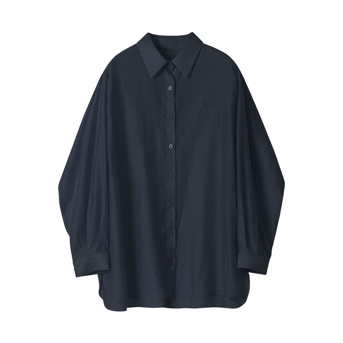 비바셔스 미누 백 슬릿 셔츠 네이비(VIVACIOUS Minou Back Slit Shirt NAVY)