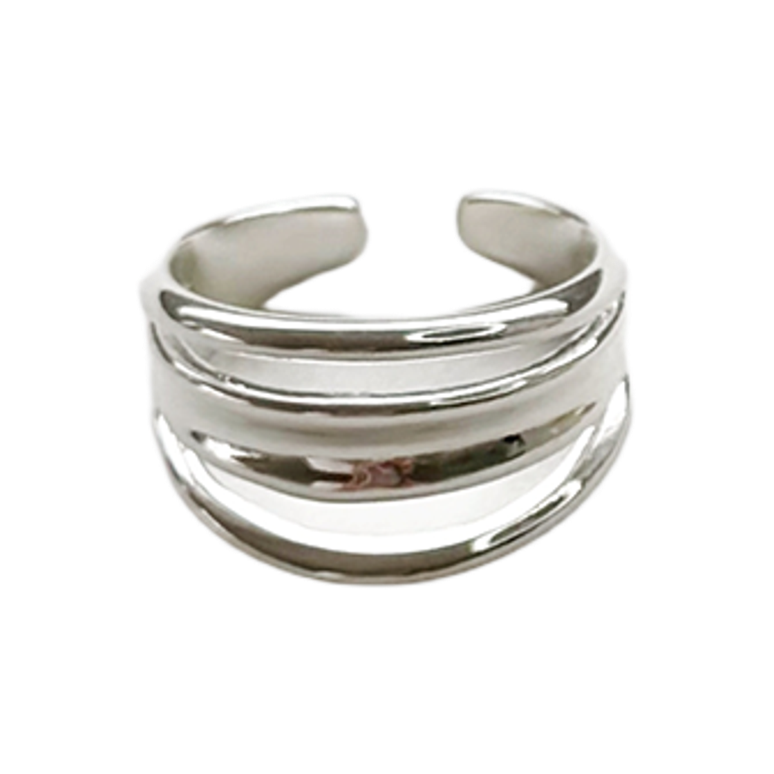 L262MRI020 lovememonster Trio Ring SILVER