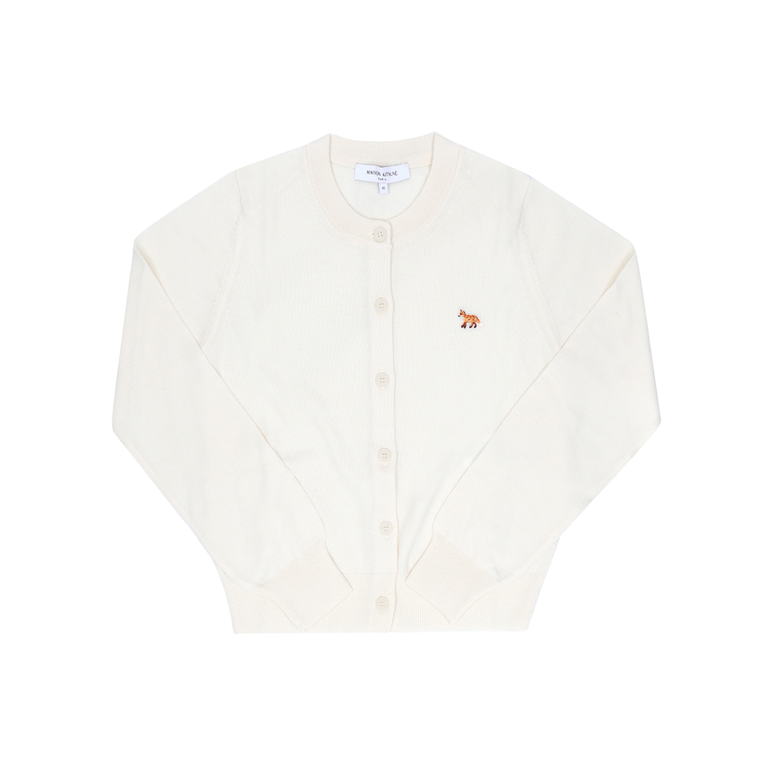 PW00502KT1181 0383 [25% 쿠폰] (W) Maison Kitsune Baby Fox Merino Regular Cardigan Pure Ecru
