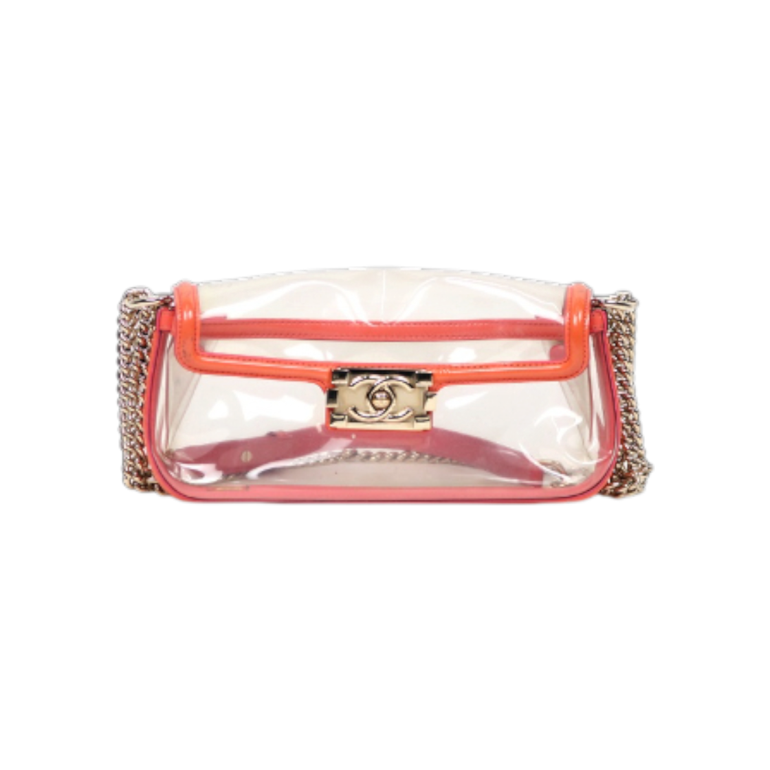 IT5TD2432IV6 Chanel Boy PVC Chain Shoulder Bag