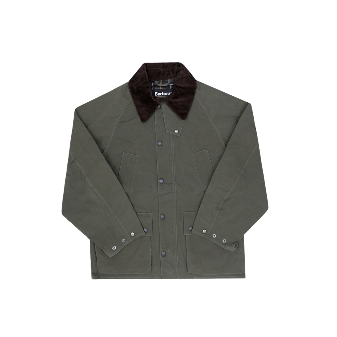 MCA0933 SG71 [20% 쿠폰] Barbour OS Peached Bedale Casual Non-Wax Jacket Sage