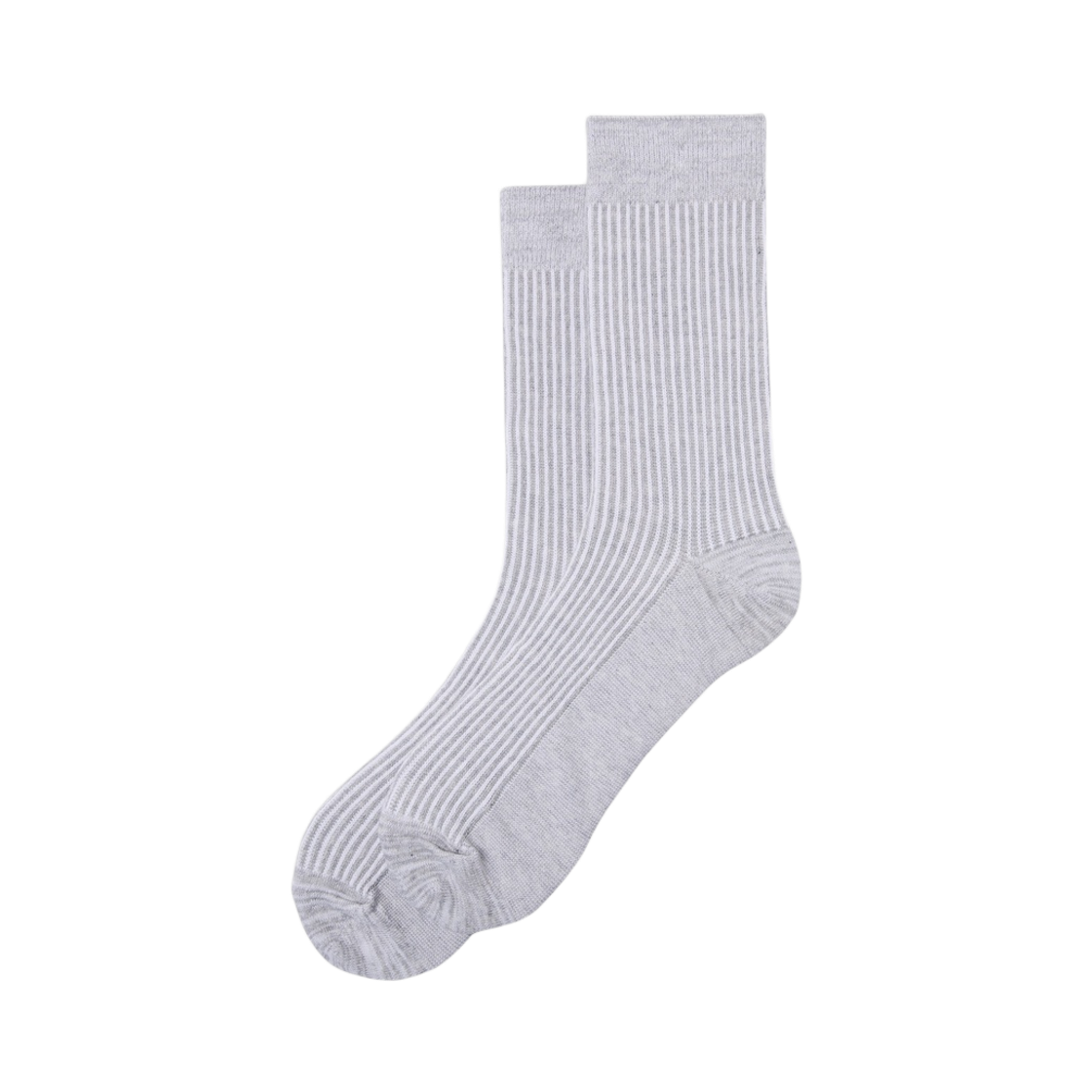 CALAX26512GYL Customellow Ribbed Socks Light Gray