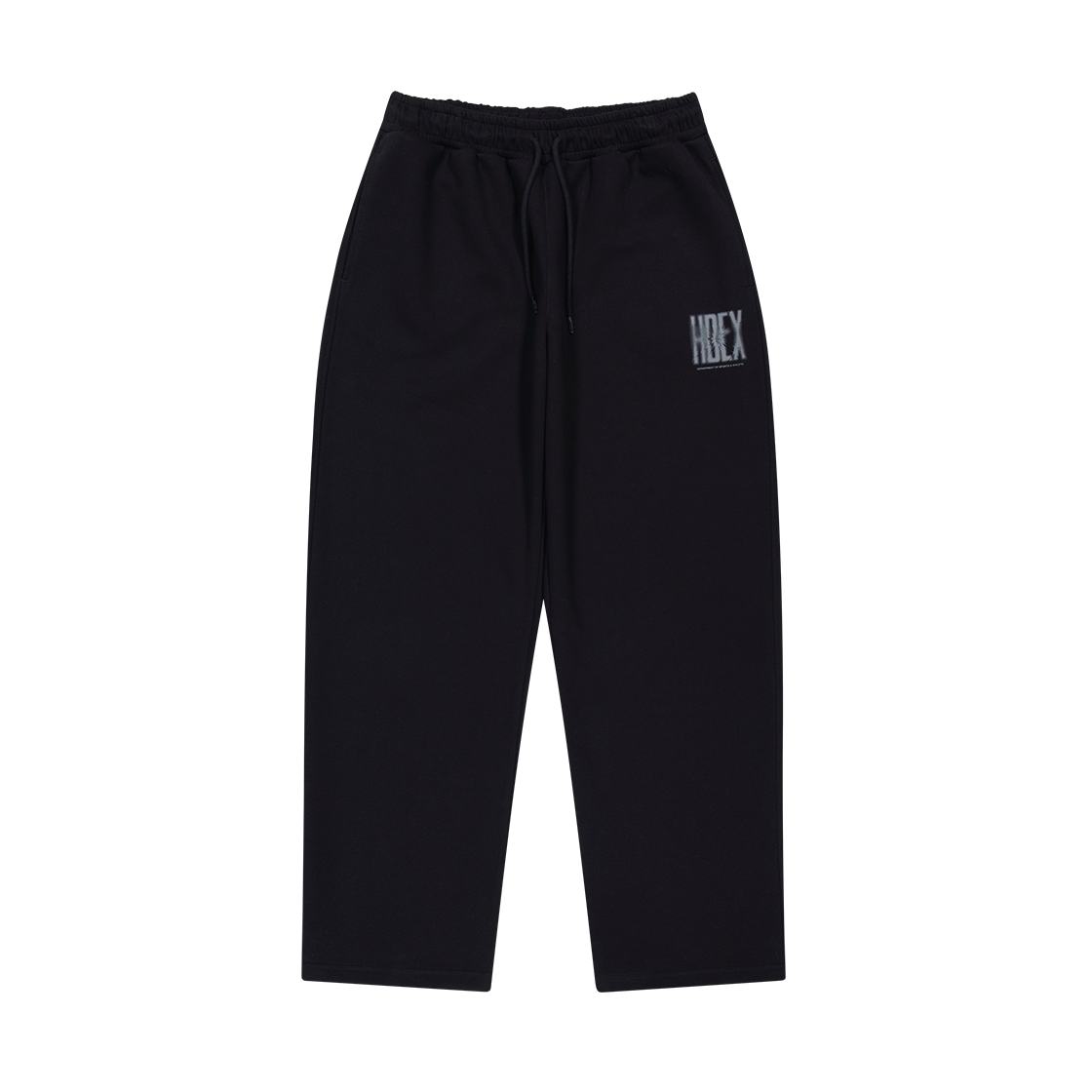 H253MRLMP990BK HDEX Crack Printed Sweat pants Black