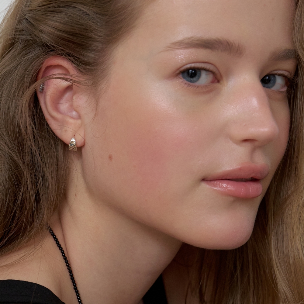 러브미몬스터 러프 콘 링귀걸이 실버(lovememonster Rough Cone Ring Earrings SILVER) - 3