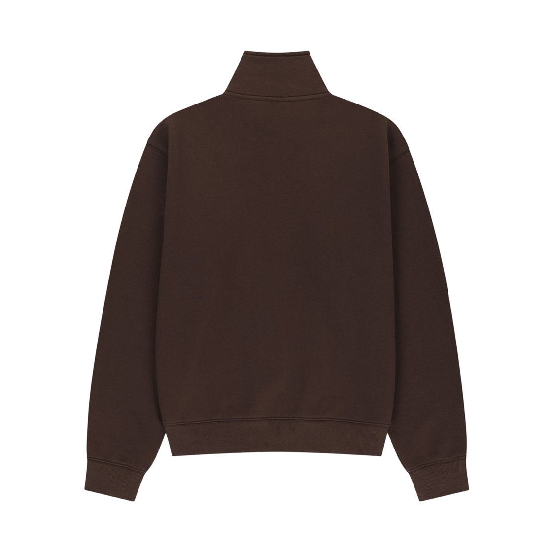 마리떼 프랑소와 저버 스몰 클래식 로고 하프 집업 스웨트셔츠 다크 브라운(Marithe Francois Girbaud Small Classic Logo Half Zip Up Sweatshirt Dark Brown) - 2
