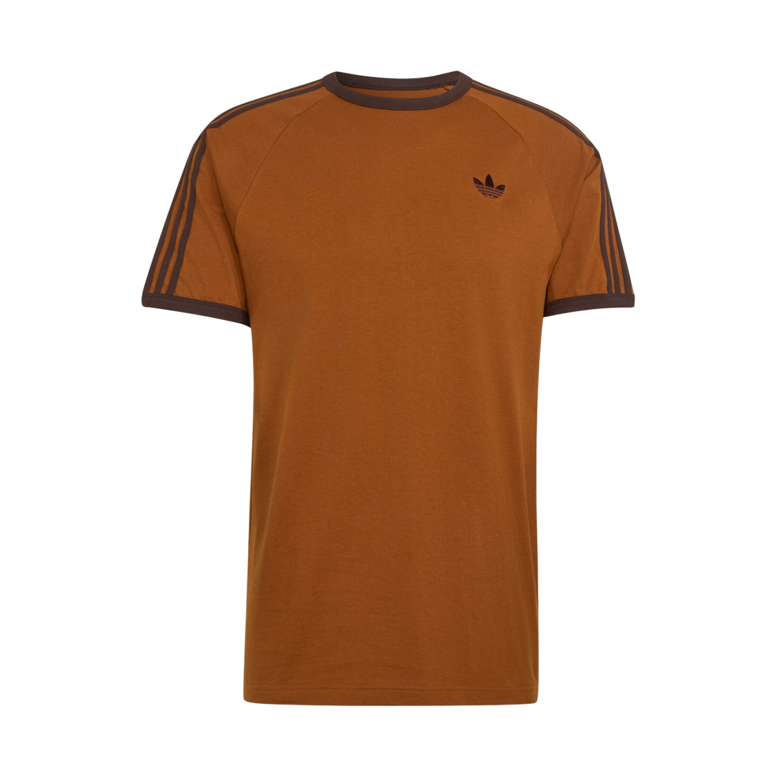 KT5053 Adidas 3-Stripes T-Shirt Dusky Bronze Aurora Coffee - KR Sizing