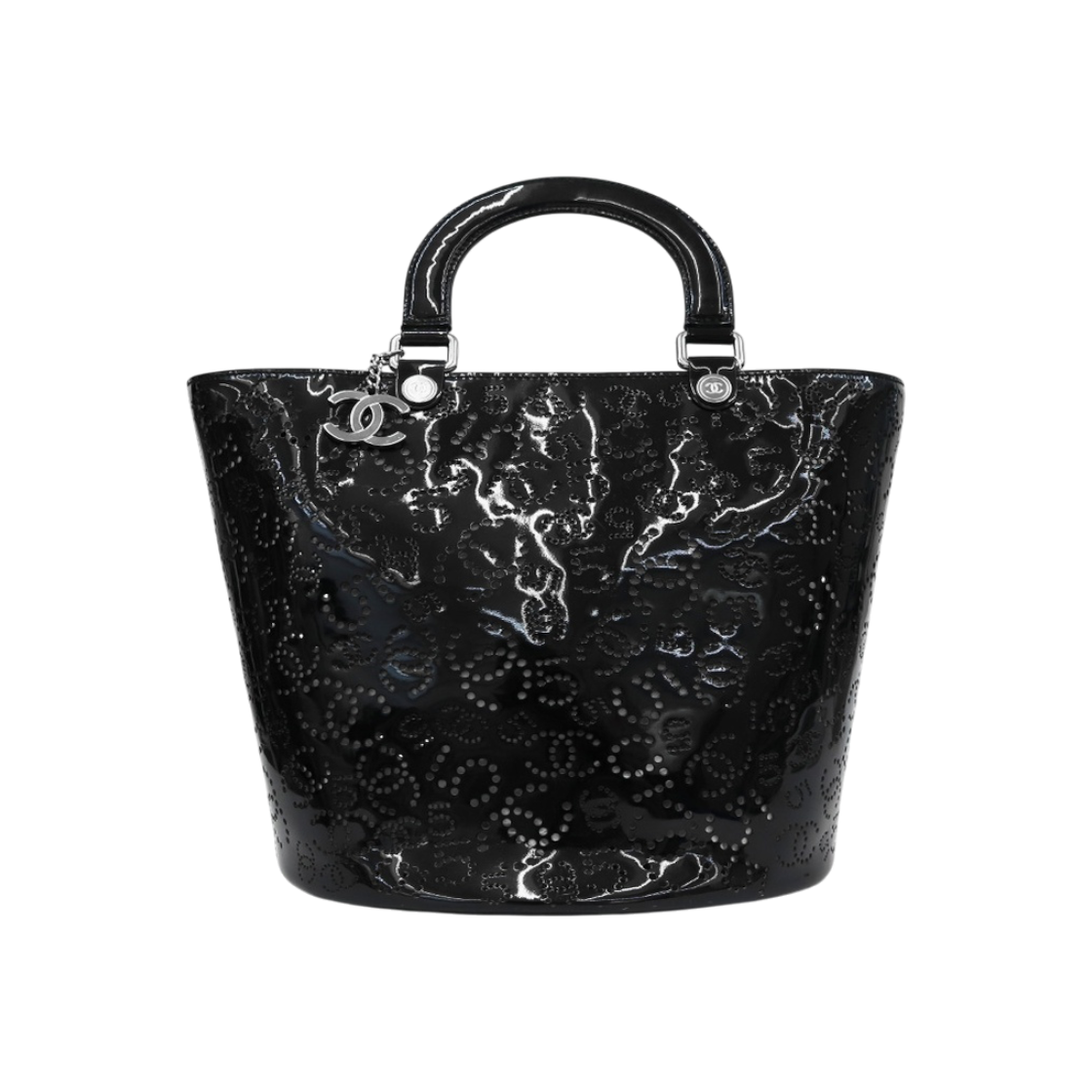 ITOTKOMT2U6D Chanel Black Perforated Tote Bag
