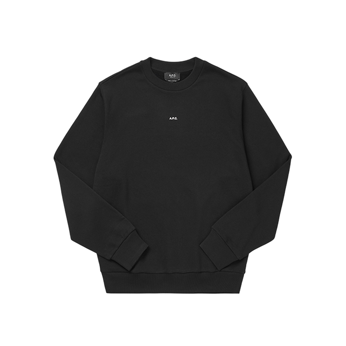 COHBX H27910 TZC NOIR/BLANC [25% 쿠폰] A.P.C. Boxy Micro Logo Sweatshirt Black White